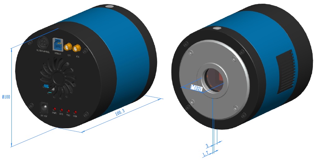 TR3CCD Dimension