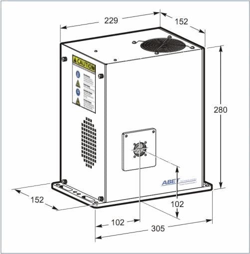 150W 제논램프 외형치수